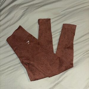 Gymshark Textured Brown Leggings